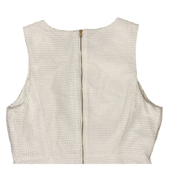 KUT from the Kloth White Mini Dress US 4 Crochet Eyelet Preppy Cottage Coastal - Picture 5 of 8